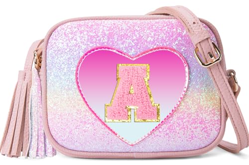 OYLOLA 3 4 5 6 7 8 Year Old Girl Birthday Gifts Initial Toddler Girl Purse Kids Purse Toddler Girls Gift Colored A