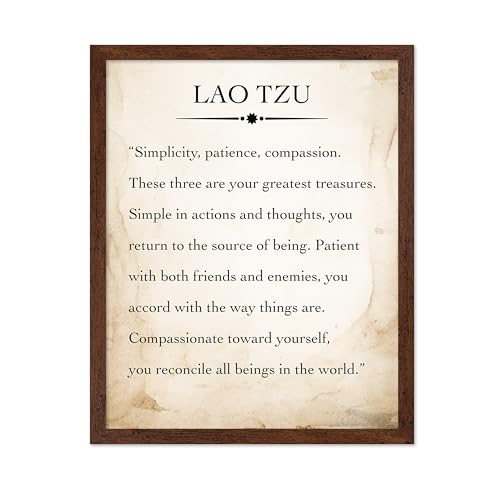 Poster Master Lao Tzu Poster - Simplicity Patience Passion Print