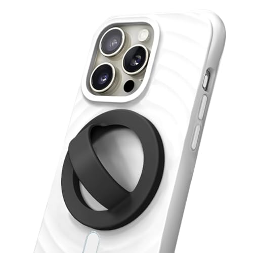 MAKINGTEC Silicone Magnetic Phone Grip - Finger Loop Design Ring for iPhone Back Magnet Phone Holder Compatible with Magnetic Case