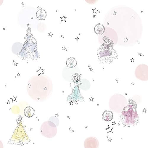 Komar TD5-0004 Disney Disney Pretty Pastel 1 Non-Woven Wallpaper Roll Size 10.05 x 0.53 m Nursery Princess Queen Fairy Tale Girls Colourful Komar TD5-0004 Disney Disney Pretty Pastel 1 Non-Woven Wallpaper Roll Size 10.05 x 0.53 m Nursery Princess Queen Fairy Tale Girls Colourful