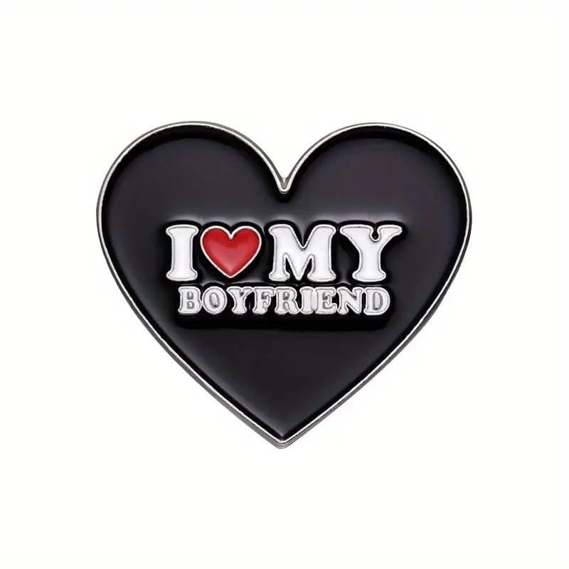 Image of Lunch Money I LOVE (HEART) MY BOYFRIEND LAPEL BROOCH PIN