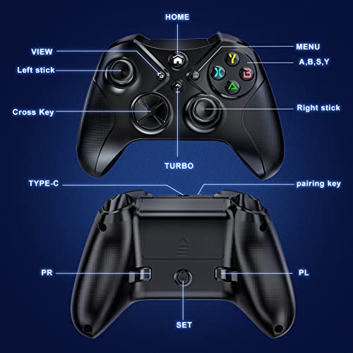 Wireless Controller For Xbox One, Pc Game Controller Compatible With Microsoft Xbox One/Xbox One X/One S/Xbox Series S/X Gamepad Support Turbo/3.5Mm Headphone Jack/Macro Functions #TOP7