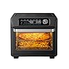 Air Fryer Toaster Oven, SWIPESMITH 26QT Convection Air fryer, Bake, Broil, Roast, Dehydrate, Slow Cook, Digital Countertop Oven with 24 Presets 100 Recipes, Accessories, Touch Control, 1700W