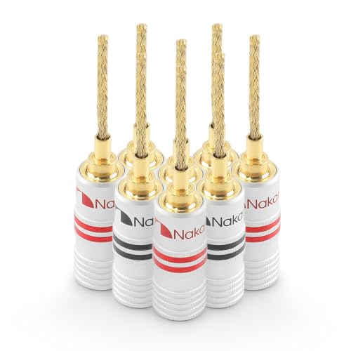 Nakamichi Conectores Flex 2mm Pin Banana 8 Pcs miniatura 1