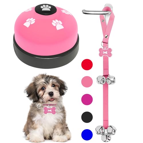 KEXIAVA 2 Pcs Dog Bells Toilet Training Dog Doorbell Dog Tra