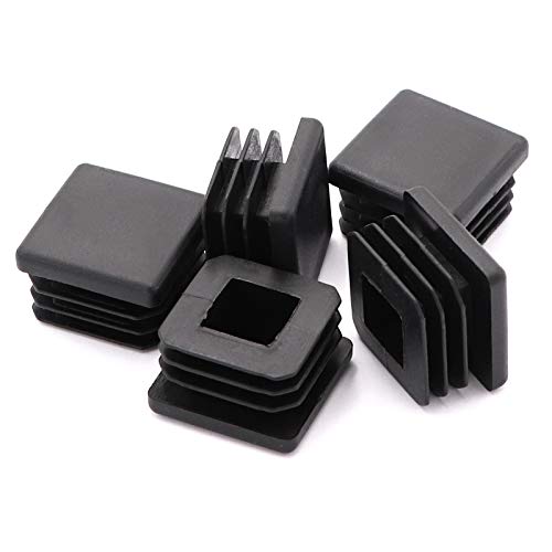 25pcs 1 inch Steel Pipe Plastic Plug,Chair Glide,Pipe Tubing End Cap,Plastic Plugs,Plastic End Caps,Square Plug,Square Plastic Plug