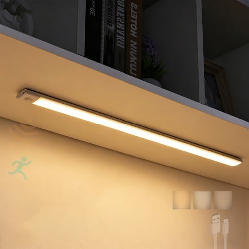 Sensor de movimiento para luz de armario recargable que elimina zonas oscuras en cocina