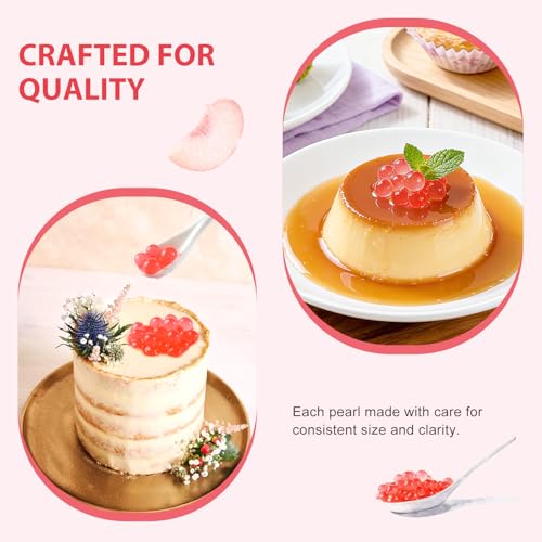 Image of Soeos Peach Popping Boba Pearls, 2.6 LB (1.2kg)