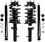 Detroit Axle - Front Struts & Coil Spring + Rear Shocks Replacement for 2006-2011 Ford Focus 2.0L 2.3L - 4pc Set