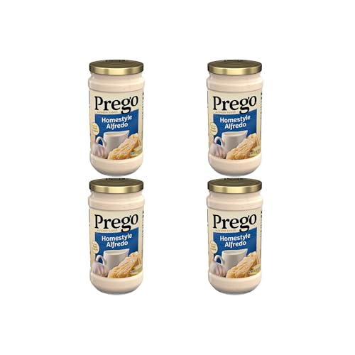 Prego Homestyle Alfredo Pasta Sauce, 14.5 oz Jar (Pack of 4)