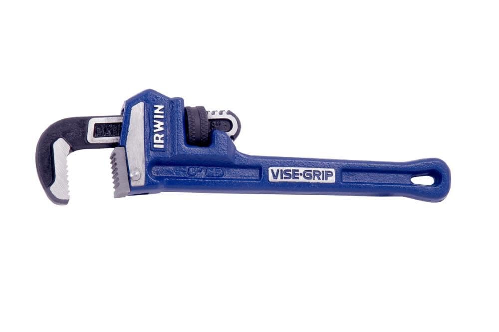 IRWIN Tools VISE-GRIP Pipe Wrench, Cast Iron, 1-Inch Jaw, 8-Inch Length (274105), Blue