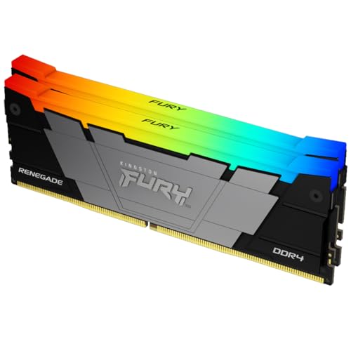 Kingston (キングストン) FURY Renegade RGB 32GB 3600 DDR4 CL16 DIMM (2枚セット) 1Gx8 デスクトップメモリ - KF436C16RB12AK2/32