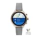 Fossil Women's Gen 4 Sport Heart Rate Metal and Silicone Touchscreen Smartwatch, Color: Rose Gold, Grey (FTW6025)