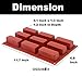 Oggibox 9-Cavity Narrow rectangle Silicone Mold for Soap, Bread, Loaf, Muffin, Brownie, Cornbread, Cheesecake, Pudding, and More