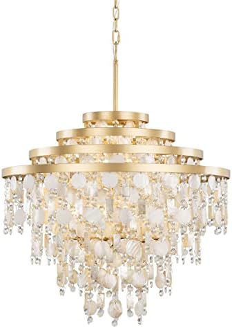 Varaluz Kalani 10-Lt Chandelier - French Gold
