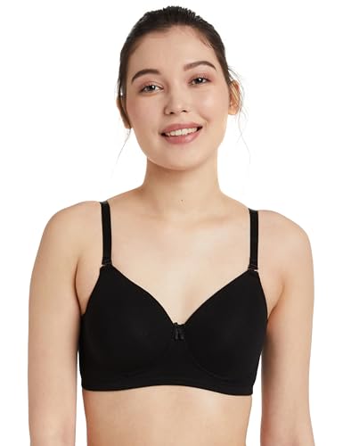 Image of Amazon Brand - Symbol Women's Cotton Stretch Padded Wire Free Medium Coverage T-Shirt Bra