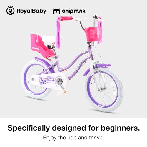 Image of Chipmunk Kids Bike Toddlers 12 14 16 18 Inch Wheel Bicycle Beginners Boys Girls Ages 3-11 Years, Multiple Color Options