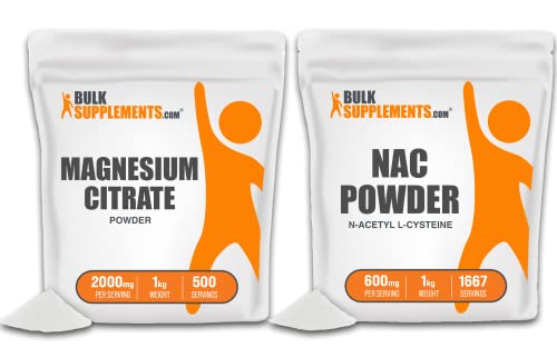 BULKSUPPLEMENTS.COM Glycine 1KG & NAC (N-Acetyl L-Cysteine) 1KG Bundle