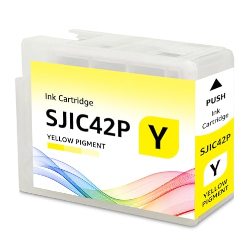 Cartouche jaune SJIC42P pour imprimante d'étiquettes EPS CW-C4000e