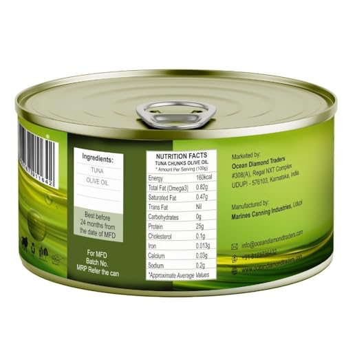 Image of Octoking Canned Tuna Chunks in Olive Oil 185g Pack of 3