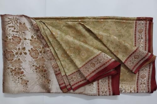 MothərAùra maroon banarasi silk saree in pure silk – image 3