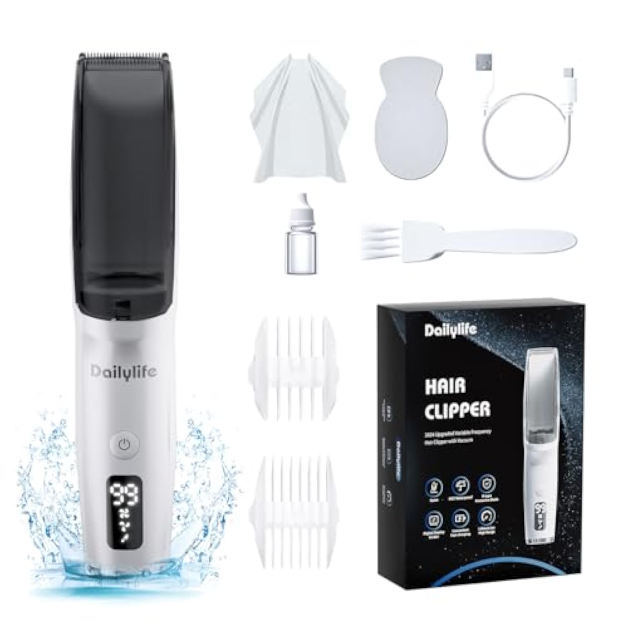 Calming Hair Clippers for Kids, Rechargeable & Waterproof