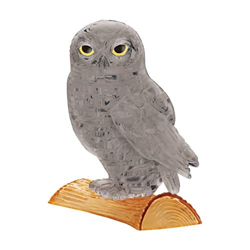 BePuzzled | Owl Original 3D Crystal Puzzle, Ages 12 and Up, Grey