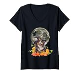 Photo Gallery donna australian shepherd halloween witch hat pastore cane amanti maglietta con collo a v Photo Gallery donna australian shepherd halloween witch hat pastore cane amanti maglietta con collo a v