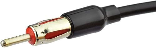 Miniatura 3 de Bingfu Adaptador de antena de radio de coche estéreo de coche FM AM Cable adaptador de antena ISO a DIN Cable de 8 pulgadas (paquete de 2) para