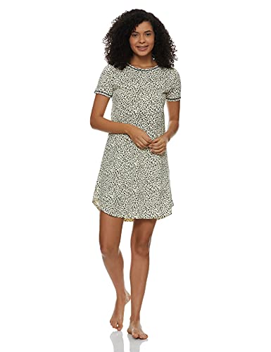 Image of A.T.U.N. (ALL THINGS UBER NICE) Womens Printed Cotton Round Neck Knee Length Regular Dress