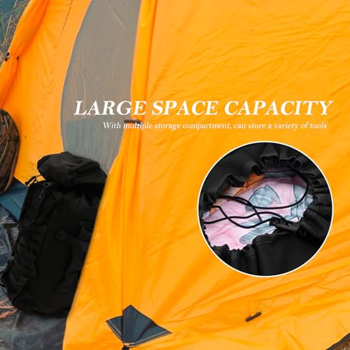 Mochila de senderismo impermeable Cabilock 80L negra miniatura 3