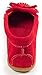 Minnetonka Women's Kilty Hardsole Moccasins 6.5 M Red