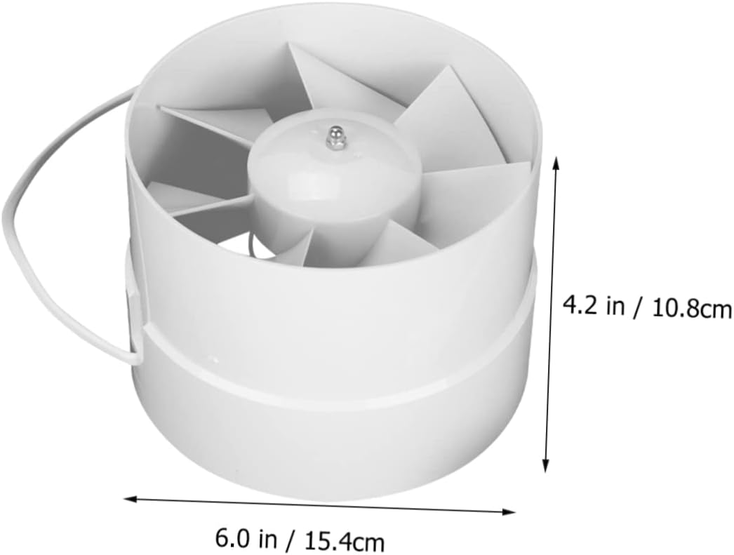 jojofuny Quiet Circular Fan 6 Inch Exhaust Ventilation Fan for Bathroom Kitchen Toilet Ceiling Window Mount Pvc Ducting Impeller