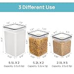 Vtopmart 24 Pcs Food Storage Containers with 10 PCS Flour and Sugar Storage Container - Image 5