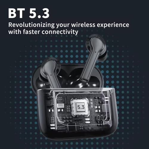 Image of True Wireless Stereo in Ear Earbuds with Touch LCD Display and Active Noise-Cancellation | Low Latency Gaming | Type-C Fast Charging | IPX6 Waterproof Standard | Bluetooth 5.3 Earbuds TWS (Silver)