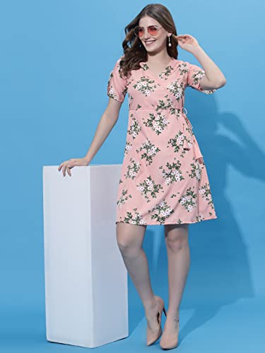 Image of OOMPH! Women's Crepe A-Line Mini Dress Pack of 1