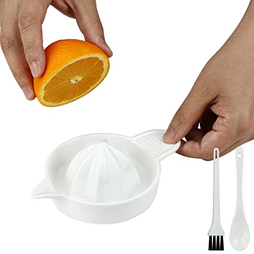 EIKS Ceramic Manual Citrus Juicer with Spoon & Brush