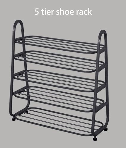 Étagère à chaussures robuste à 5 niveaux pour optimiser le rangement vertical - 4