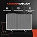 A-Premium Engine Coolant Radiator Assembly w/Transmission Oil Cooler - Compatible with Nissan Models - Frontier 1998-2004 2006-2008 2011-2015 2.4L, Frontier 1999-2004 3.3L, Xterra 2000-2004 2.4L 3.3L