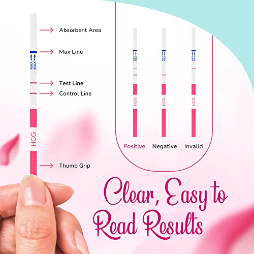 Image of Clinical Guard 50 Pregnancy Test Strips - Sensitive & Accurate Measurement Within 5 mins - Early Detection Pregnancy Test Strip - Easy to Use for Home Tests - HCG Test Strip Kit