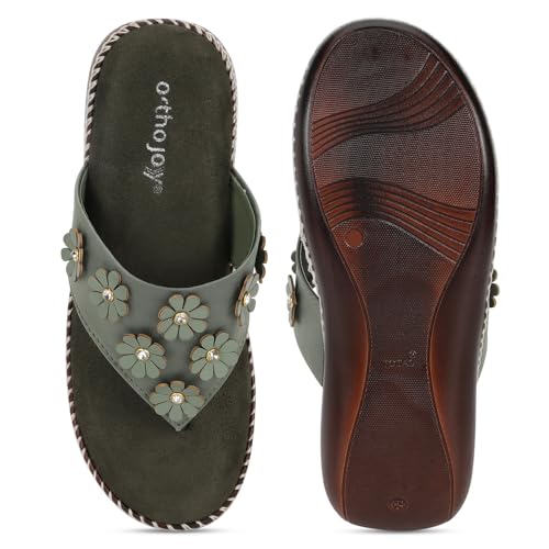 Image of ORTHO JOY doctor Fancy Footwear for women || Orthopedic Women's Fancy Slipper /Sandal For Women