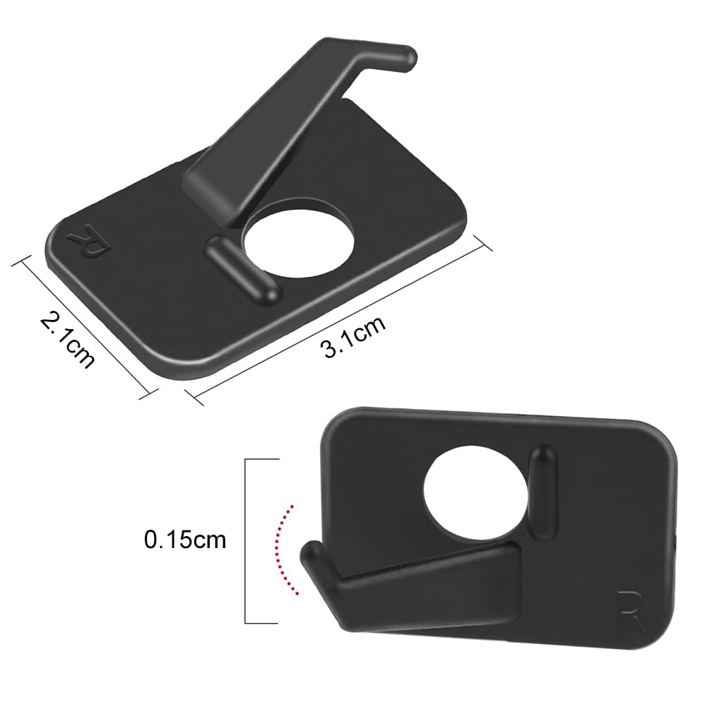 Repose-flèche en Plastique, Tir à L'arc Repos Flèche, Repose-flèche Tir à L'arc, Support d'arc Classique avec Plastique, Auto Adhésif Repose Flèche, Classique Accessoires de Chasse à Droite, 6 Pièces