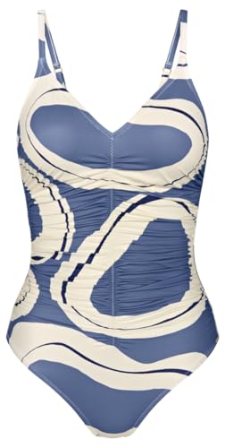 Triumph Damen Summer Allure OP 01 One Piece Swimsuit, Blue Combination, 40E