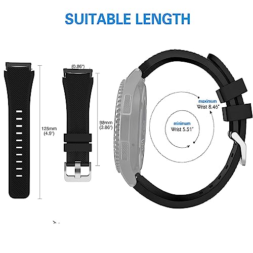 Correa clásica silicona para Ticwatch Pro 5 miniatura 6