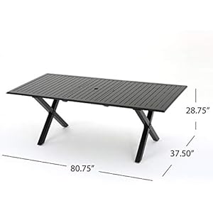   Christopher-Knight-Home-Exuma-Outdoor-Expandable-Cast-Aluminum-Rectangular-Dining-Table-Black