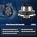 Autoround 513214 Front Wheel Bearing Hub Assembly Fit for Chevy Malibu 04-12, Cobalt/HHR 08-10, Pontiac G6 05-10, Saturn Aura 07-09, 5-Lug w/ABS