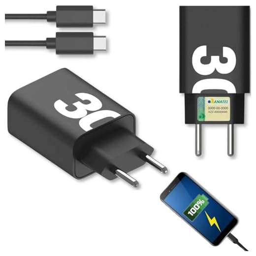 Carregador Turbo 30W Compatível Para Samsung Galaxy Tipo C Rápido S20 S21 S22 S23 S24 Plus A14 A24 A34 A54 A74 A15 A55 A16 A36 Tab A S Celular 5G Premium 10Click®