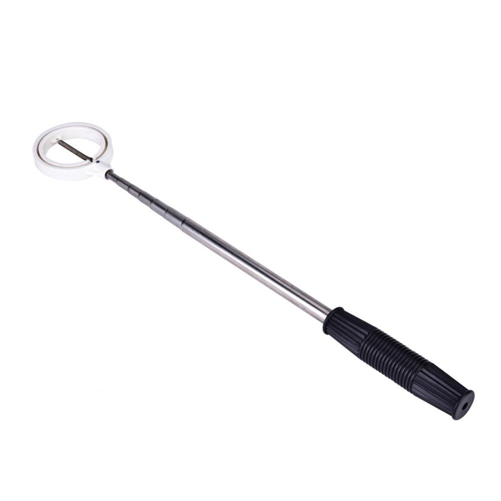 Golfball-Retriever, Teleskop-Golf-Pick-up Praktisches Golf-Picker-Ball-Pick-up-Werkzeug Geräte-Retriever-Schaufel Leicht und stark(Weiß)