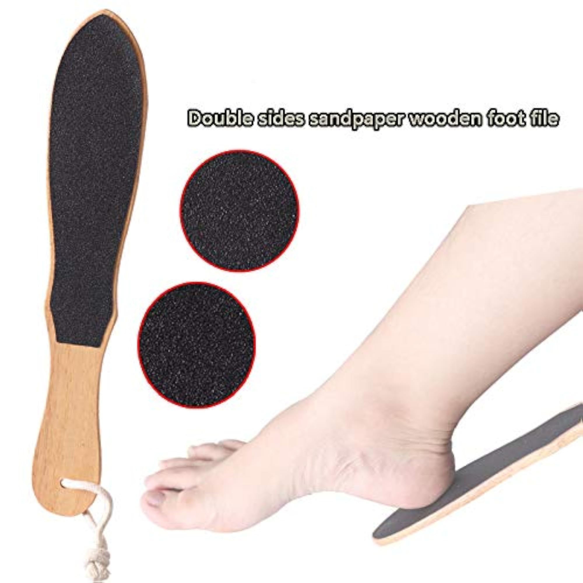 Wooden Foot Scrubber, Professional Dead Skin Remover