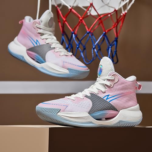 Womens Mens Basketball Shoes Fashion Breathable Athletic Sneakers Lightweight Non Slip Outdoor Sport Volleyball Shoe2